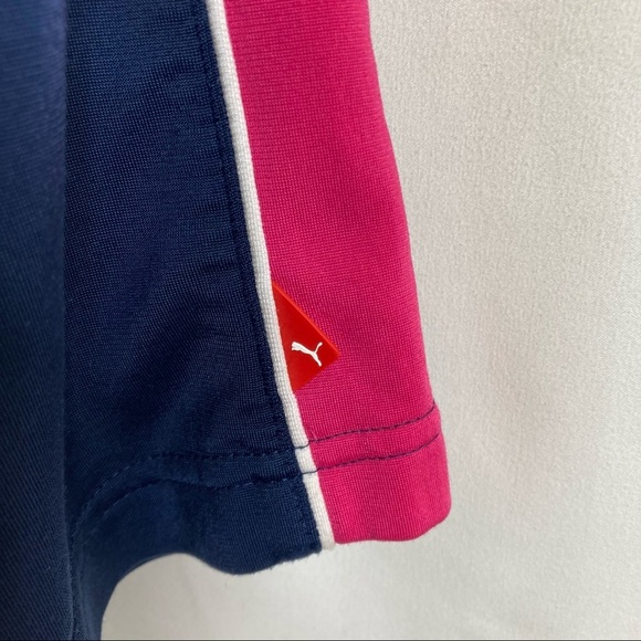 3/$30 Puma | Navy/Pink Stripe Athletic Sweatpants S - Picture 6 of 6